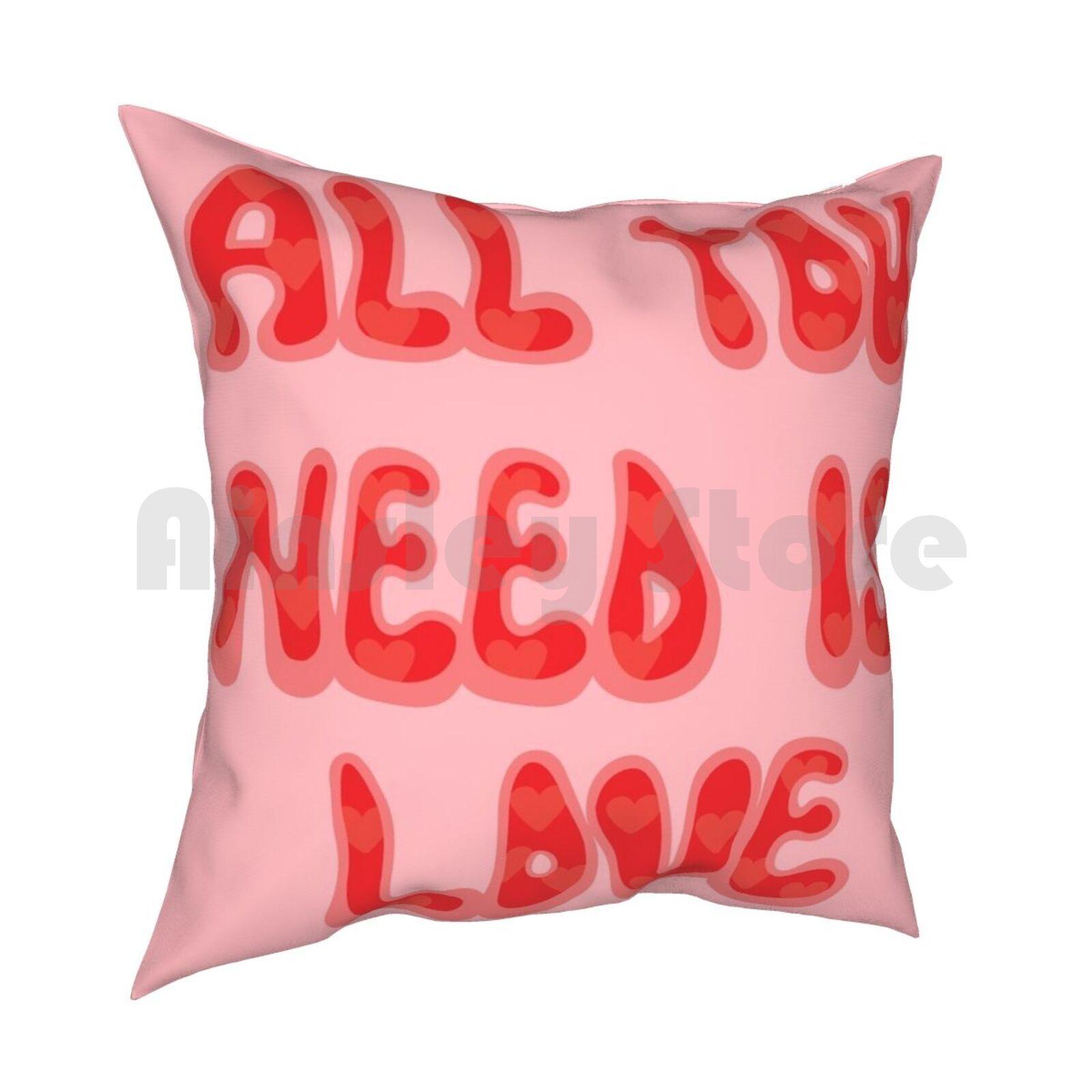 All You Need Is Love Pillow Case Printed Home Soft DIY Pillow Cover The Fab Four All You Need Is Love Love Need All You 30cmx30cm