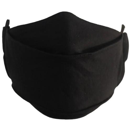 Máscara facial ajustável de algodão da moda urbana espiral direta One Size preto