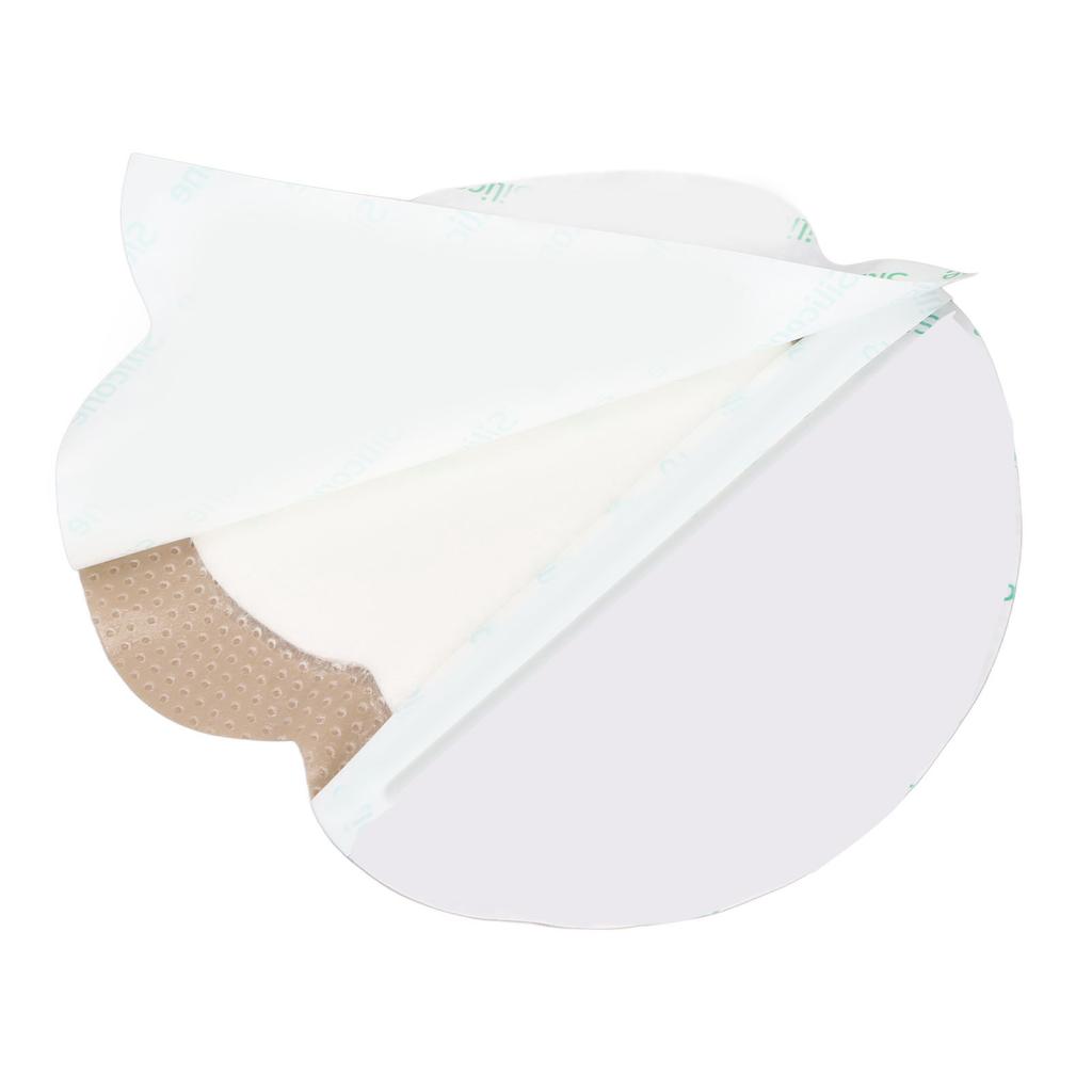 Heart Shaped Silicone Foam Dressing Bordered Waterproof Wound Bandage 18x18cm/7.09x7.09in for Pressure Ulcer