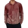 Men's Casual Retro Small V-neck Long-sleeved Top
