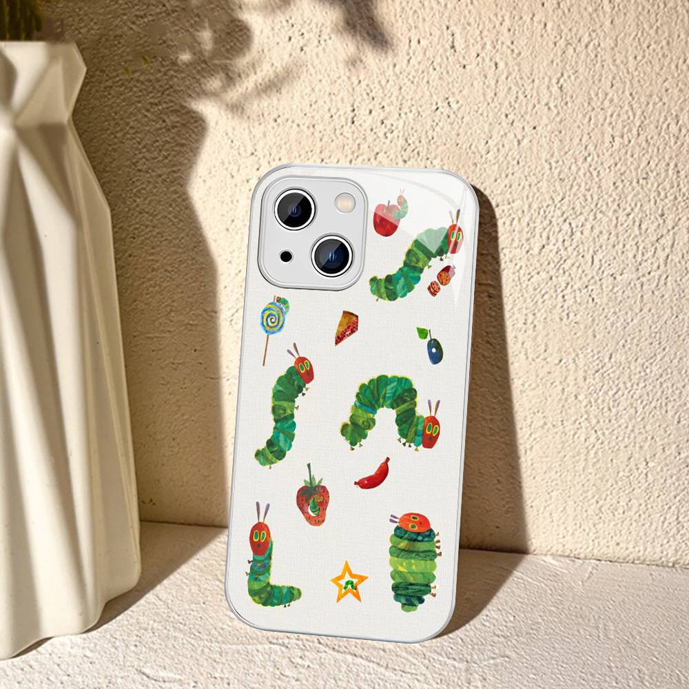 The Very Hungry Caterpillar For IPhone 14 13 12 Mini 11 Pro XS Max X XR 14 Plus Tempered Glass Cover