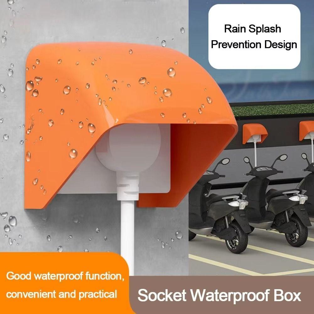 Rainproof Design Electric Plug Cover Waterproof Protection Waterproof Box  Socket Protection