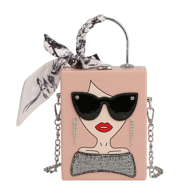 Taschen Tasche Damen 2025 Europäische und Amerikanische Mode Personalisierte Brillen Schöne Frauen Umhängetasche Mode Fransen Umhängetasche Kasten Tasche