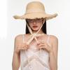 UV Protection Beach Hat Ribbon Weave Straw Cap Casual Sun Protection Cap  Vacation