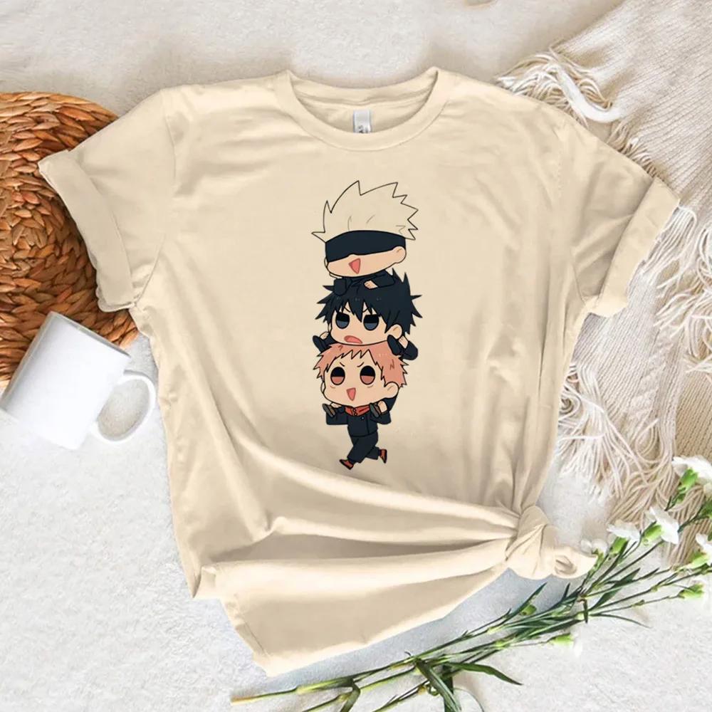 Toji Fushiguro Jujutsu Kaisen Gojo Tshirt Women Manga Designer Tshirt Girl 2000s Clothing T-shirt