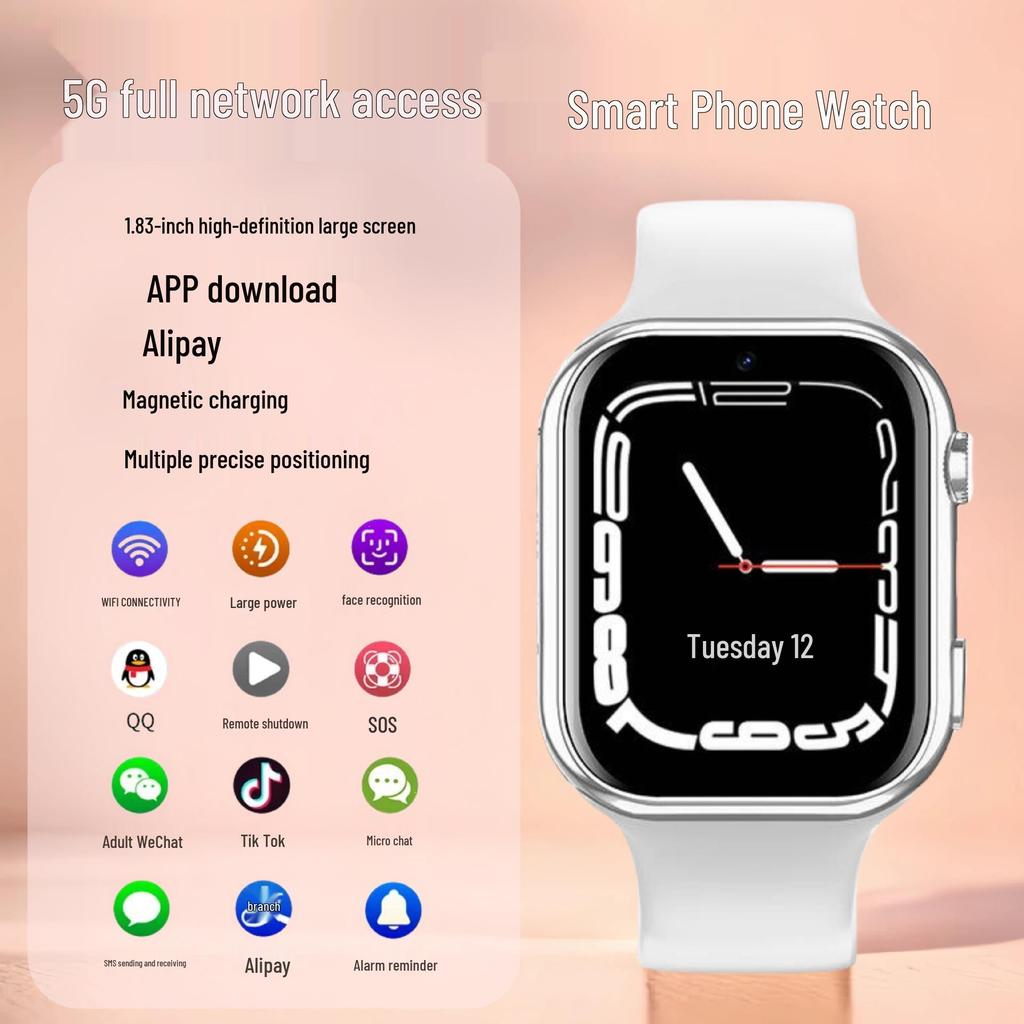 5G-Smartwatch für Kinder mit GPS, Videoanrufen, WLAN, Zahlungen und Android-Betriebssystem