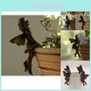 Whimsical Fairy Figurine Set With Resin Craftsmanship Perfect For Home Garden Decor