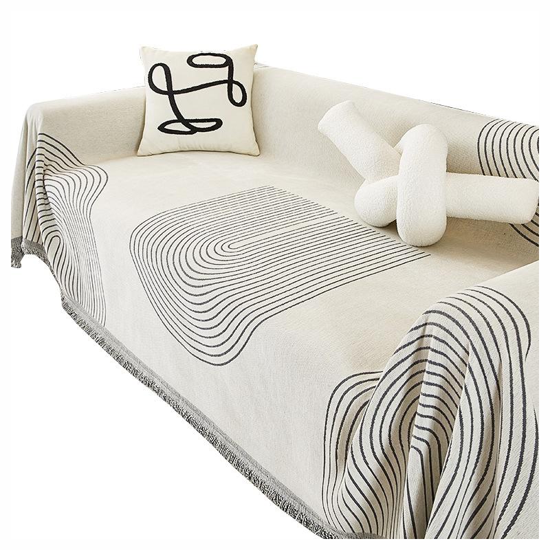 Chenille Anti-Scratching Sofa Towel Cover Cloth Nordic High-Grade Sofa Cover All-Inclusive Universal Cover Four Seasons Universal Cushion