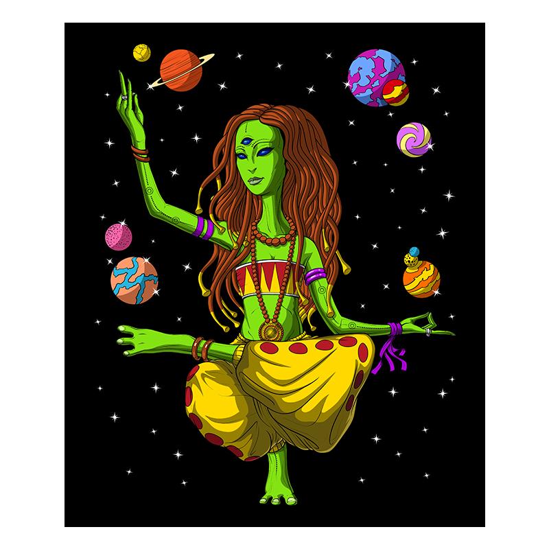 Obca Kobieta Żaba Budda Zen Joga Medytacja Plakat Wydruki Sztuka Ścienna Płótno Malarstwo Zabawne Zdjęcia Salon Wystrój Domu Cuadros