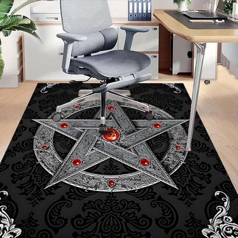1PC Star Circle Extra Large Non Slip Floor carpet, Office, family, bedroom Large Area Rug Indoor Rugs, Vibrant Colors