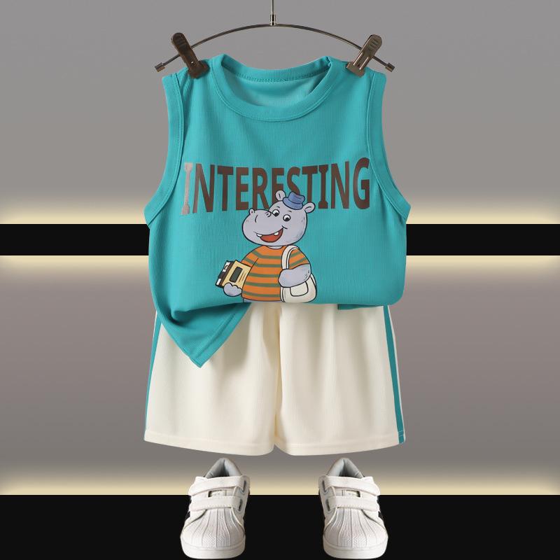 Summer Children's Vest Set, Baby Short Sleeved Shorts Two-piece Set, Summer Children's Clothing Set