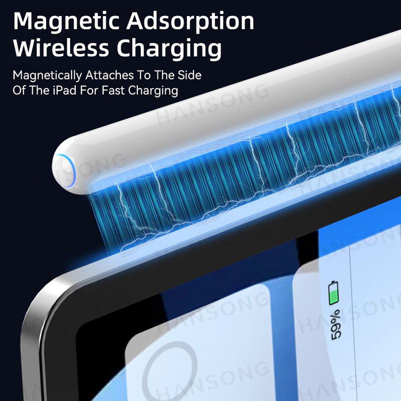 For Apple Pencil with Wireless Charging Pen Stylus For iPad Pencil Palm Rejection Tilt Pen for iPad Air 4 5 Pro 11 12.9 Mini 6