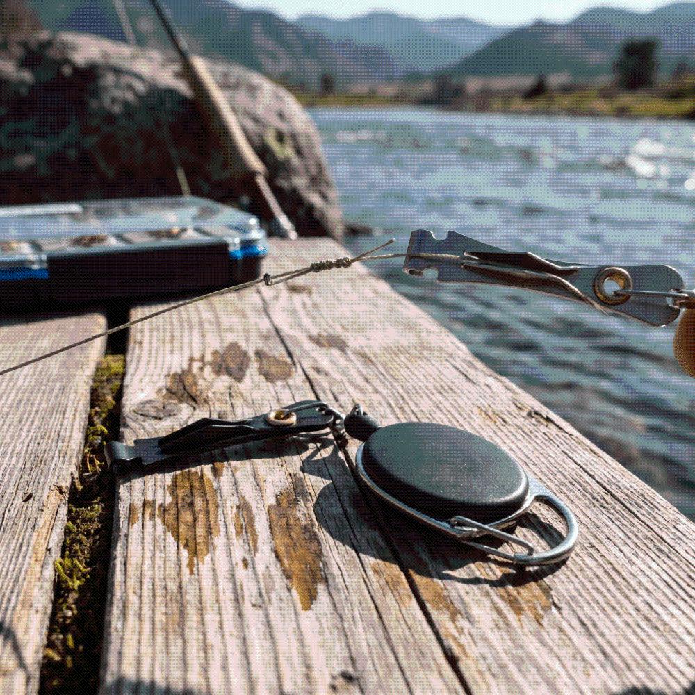 Stainless Steel Fishing Line Clipper 25 Inch Retractor Fishing Knot Tying Too  Outdoor Fishing