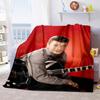 French legendary rock singer and actor Johnny Hallyday blanket soft home furnishing nap decoration four seasons warm Sherpa blanket U6