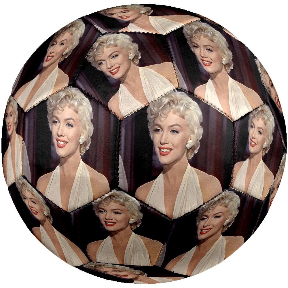 Marilyn Monroe Soccer Ball Size 5 Football Machine Sewn Indoor Outdoor Training and Matches Sports Enthusiast Gifts