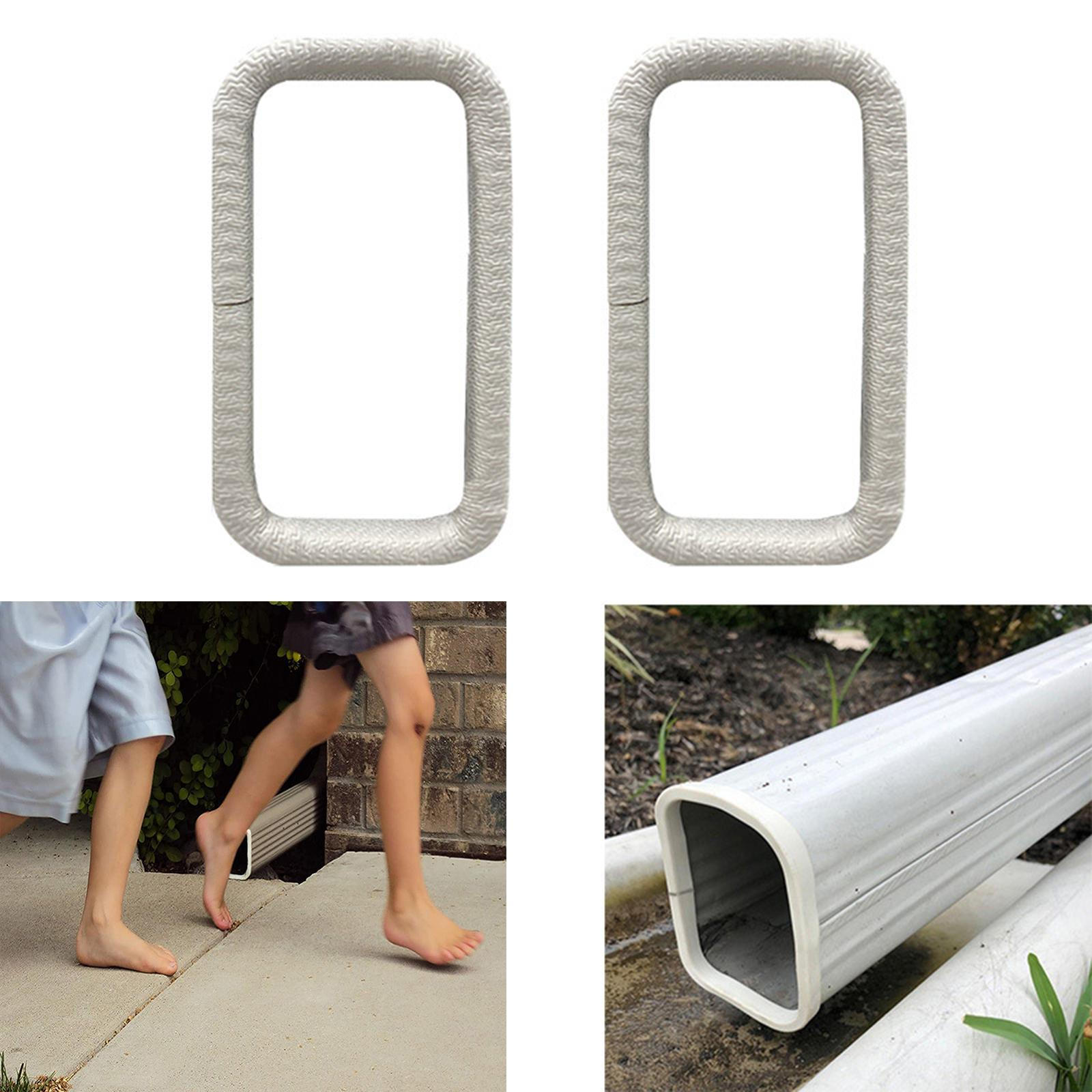 

1 Piece Gutter Easy to Use Durable for Garden Outdoor Lawn 4inchX3inch