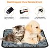 Pet Heating Pad Cat Dog Electric Heat Mat Heated Bed 70*45cm Oxford Cloth Leather 3 Gears Temperature Adjustment 1.5m Power