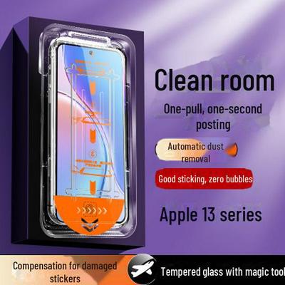 Apple 13 Pro Max Tempered Film: Easy Install, Dust-Free, Explosion-Proof Screen Protector