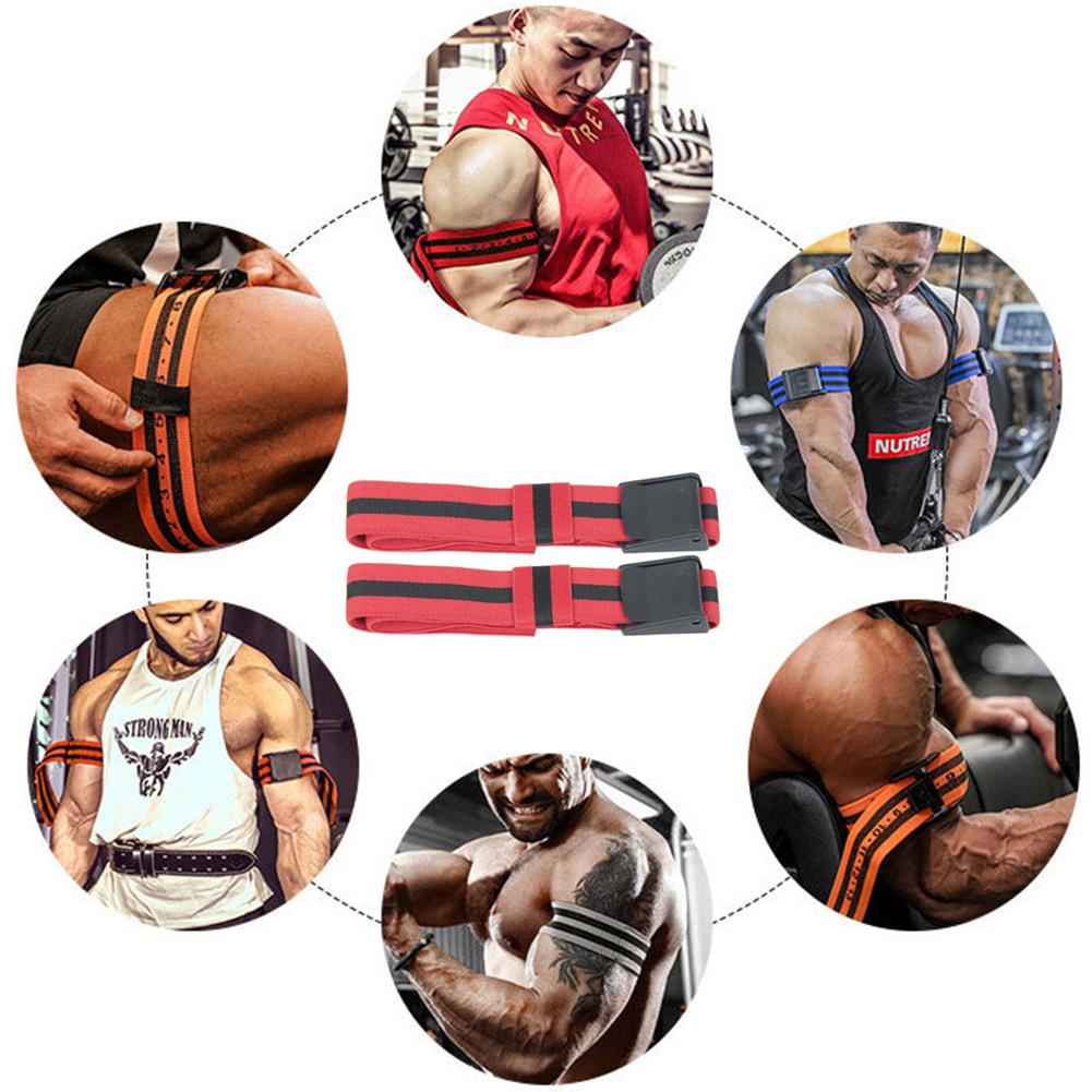 Blood Flow Restriction Band Bodybuilding BFR Training Belts Heavy Weight Lifting Muscle Growth Elastic Fitness Gym Equipment