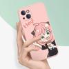 Anime SPY FAMILY Couple Silicone Phone Cases for iPhone 15 13 14 12 11 Pro Max Mini X XR XS 7 8 Plus SE Anya Forger Covers Bags
