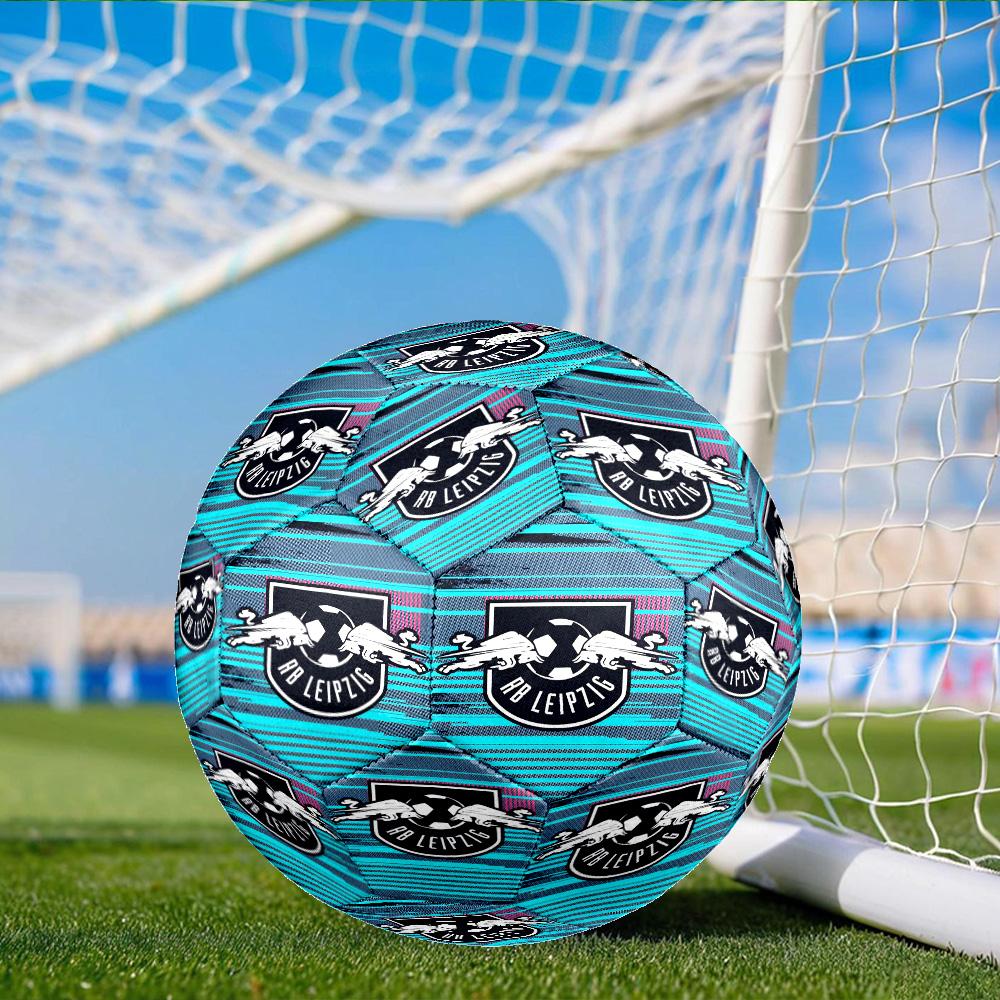 New York Red Bulls Crest Soccer Ball Size 5 Soccer Ball, Machine-stitched, Soft and Comfortable, Suitable for Training and Matches Fan Gift
