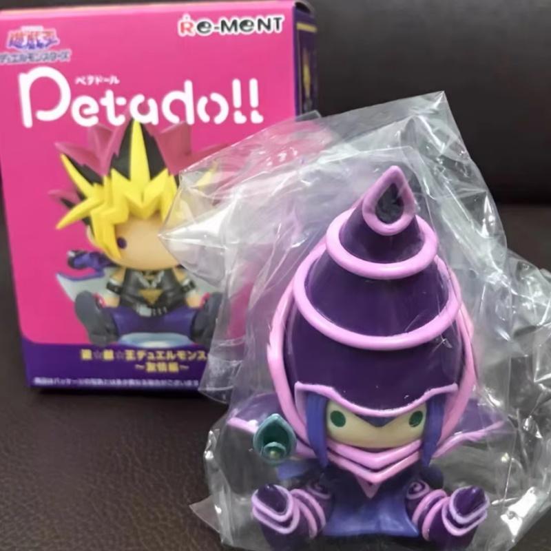 Re Ment Yu Gi Oh Collectible Figure Petadoll Sitting Blue Eyes White Dragon Red Eyes Black Dragon Yami Yugi Anime Display