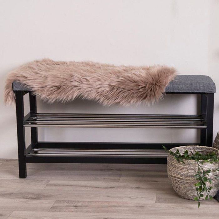 Peau d'agneau artificielle - HOUSE NORDIC - Marron - 60 x 180 cm - Polyester - Design contemporain