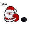 Scarves Decorative Pins Christmas Cartoon Enamel Brooch, Santa Claus Elk Snowman Tree Badge Pin, Alloy Festive Badges Bags Clothes Accessory