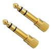 Fuji Parts Stereo Mini Jack Stereo Standard Plug Conversion 3.5mm (Female) - 6.3mm (Male) Plug, 2-Pack, AC-666-2P