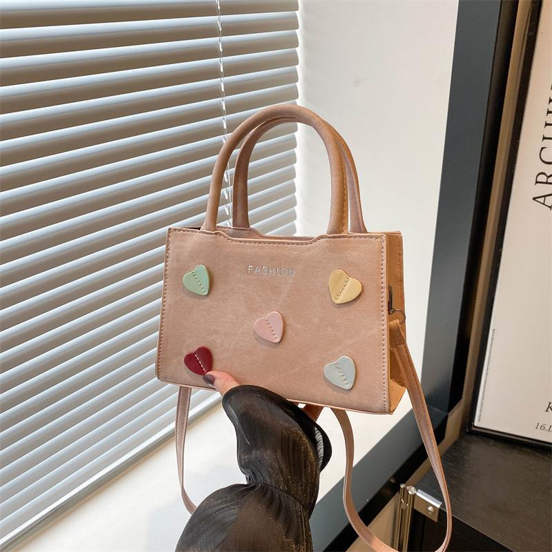 Shaped Heart Pattern Single Shoulder Crossbody Bag Handbag Women Gift Fashion