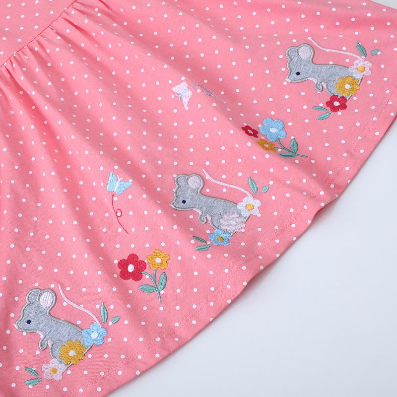 New Summer European Style Girls' Cartoon Princess Dress with Embroidery