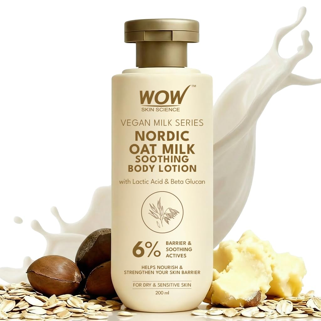 Vegan Nordic Oat Milk Soothing Body Lotion for Dry & Sensitive Skin |200 ml 200 ml