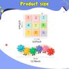 Math Learning Board Toy Rainbow Gear Number Fine Motor Colorful Educational Activity for Kids 3
