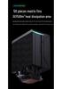 SNOWMAN Ice Man MT6 CPU Cooler: Single Tower with 6 Heat Pipes, Digital Display, ARGB Air Cooling, Compatible with AM5/1700 Platforms.