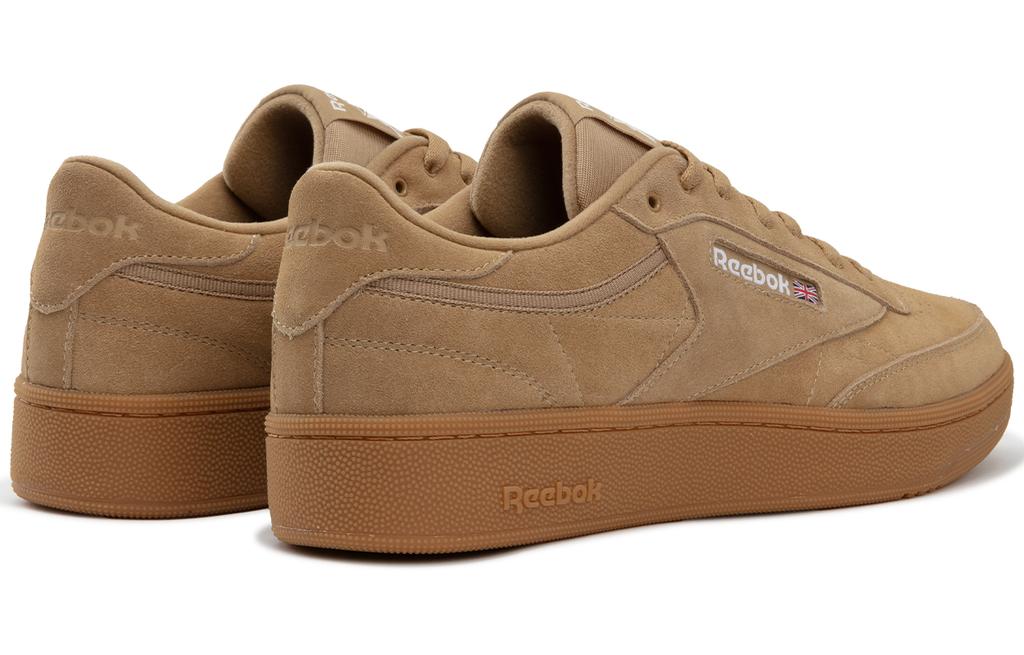 Reebok CLUB C 85 W+ Low top Skateboard Shoes Unisex Brown Yellow 24FRC901U0GY4