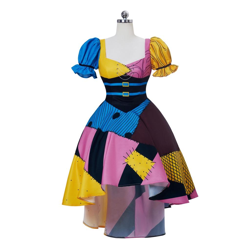 

The Nightmare Before Christmas Sally Cosplay Dress Costume Outfit Role Playing XS