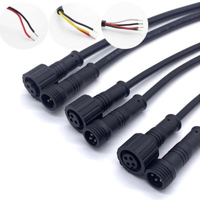 1 çift 2Pin 3Pin 4Pin IP65 DC konnektör Kablosu Su Geçirmez Fiş LED ışık şeritleri Erkek - Kadın adaptör jak
