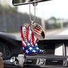 Wild West Floral Gift For Horse Lovers Vintage Cowboy Car Decoration Hanging Ornament