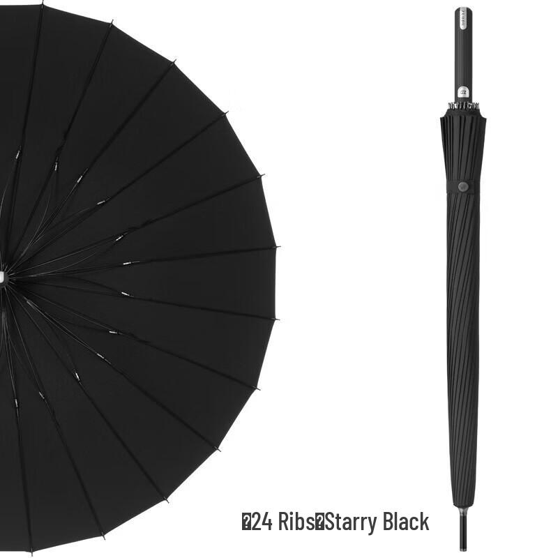 ZUODU 24-Rib Reinforced Long Handle Umbrella