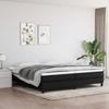 3120542 vidaXL Spring Bed Base Black 200x200 Cm Fabric
