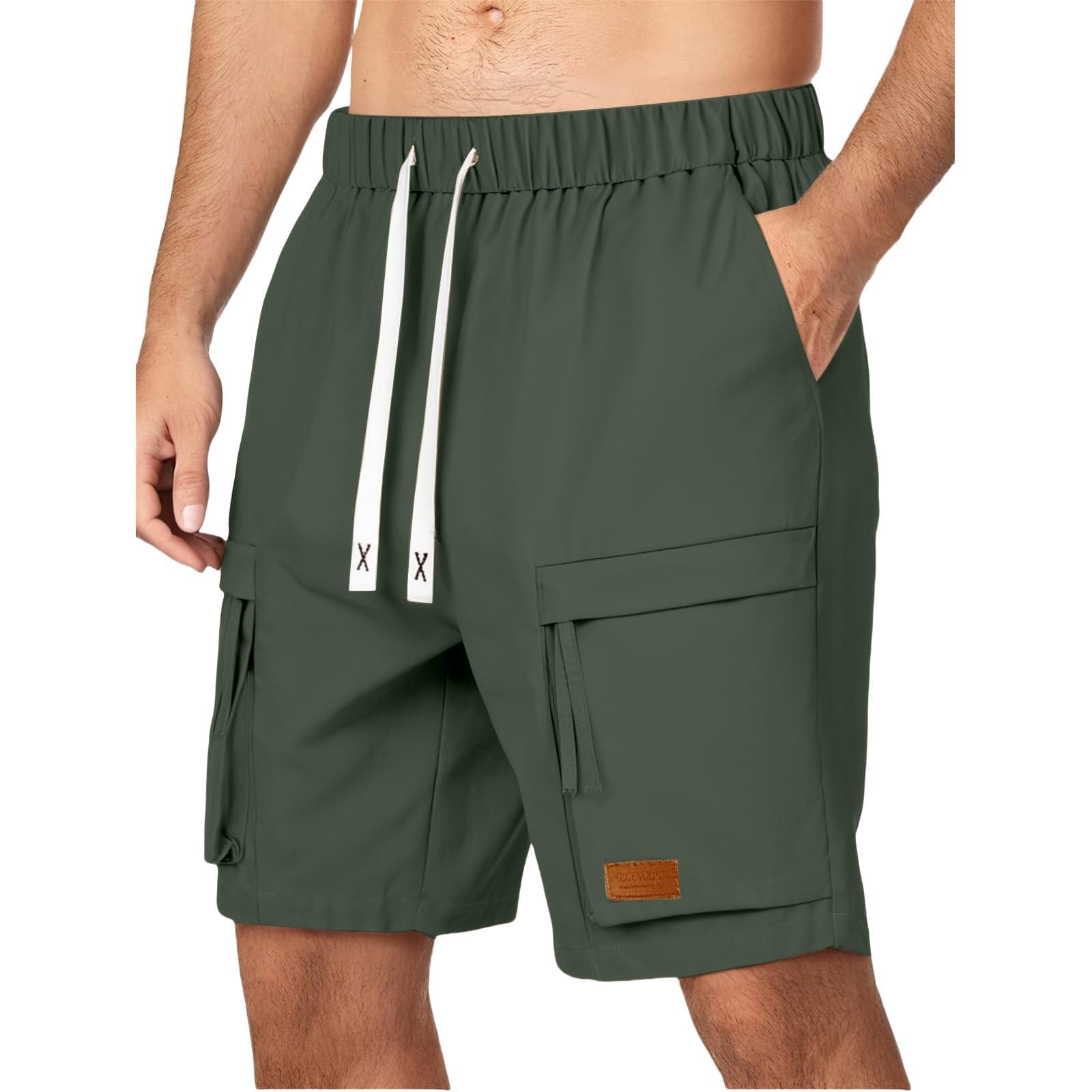 

Чоловічі спортивні штани на шнурівці, чоловічі шорти карго, повсякденні штани L армія зелений колір