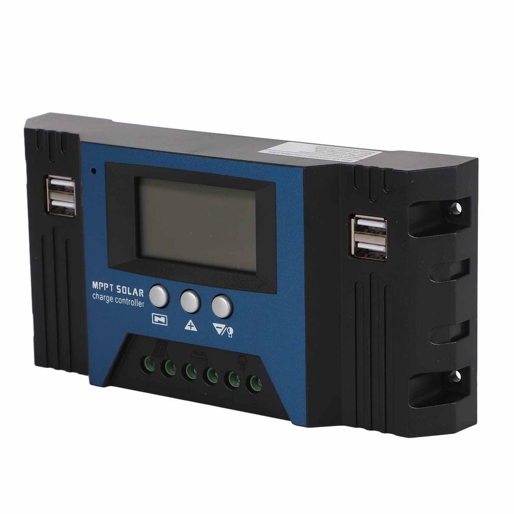 12V 24V Solar-Laderegler-Regler 4 USB-Anschlüsse 5V 2,5A Parameter einstellbar LCD-Anzeige für Zuhause Wohnmobil Boot 40A
