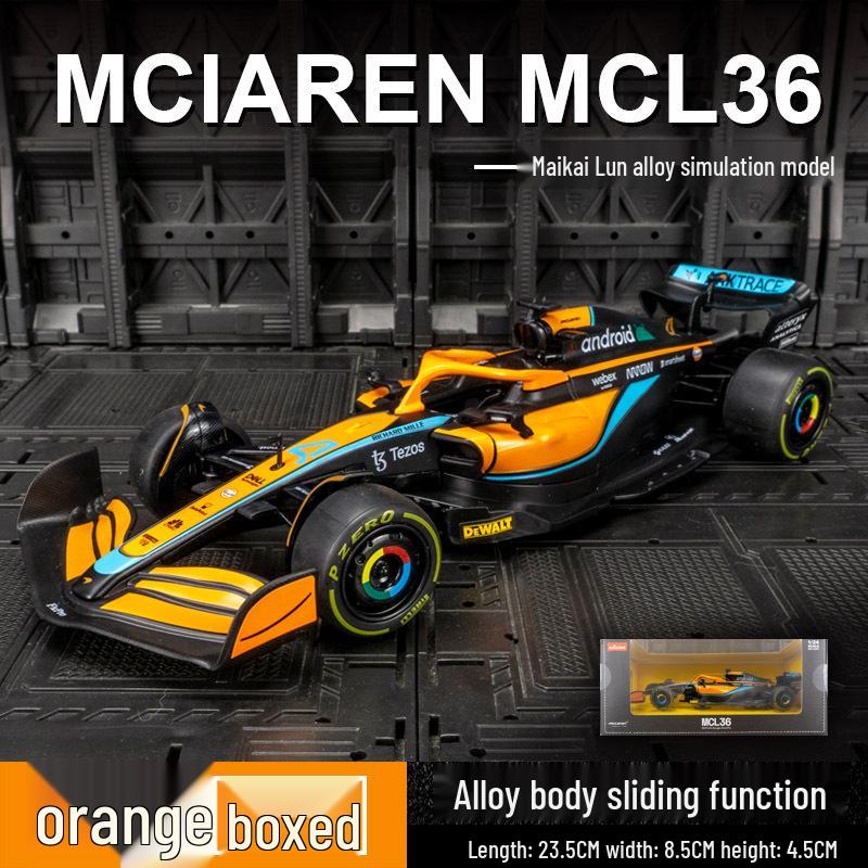 

Star Hui 56800 Модель раллийного автомобиля из сплава McLaren MCL36 - Коллекционная игрушечная машинка-украшение