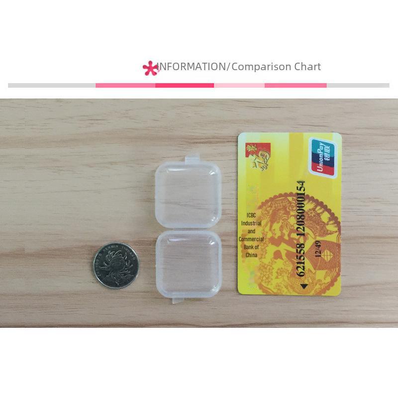 High Transparency Small Plastic Storage Box for Earplugs, Cosmetics, Jewelry, and Fishing Hooks