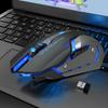 Mouse Ottico Wireless Ricaricabile USB T1 Ergonomico 2.4G Silenzioso Retroilluminato per Gaming