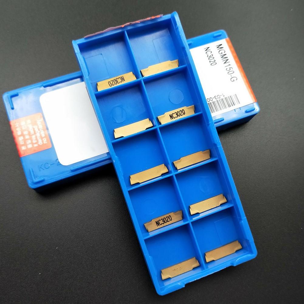 10 Stück MGMN150-G NC3020 1,5 mm und Einstechen Schneid-Hartmetall-Dreheinsätze