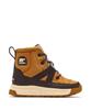 Sorel Kids' Whitney 3 Mid Waterproof Boots, Size 24.0cm, Tawny Buff, Black