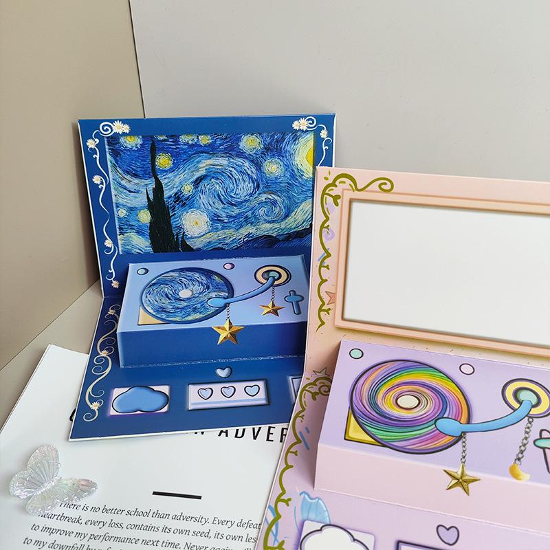 Cartoon recording greeting card Surprise cards that speak records gramophones Valentine's Day Confession Artifact Birthday Gift