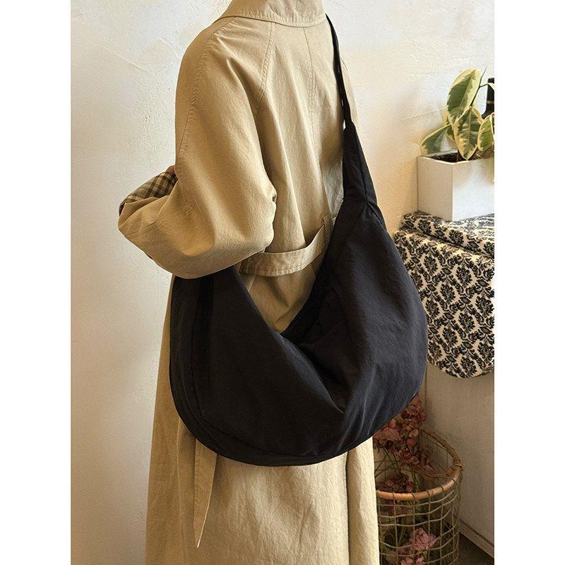 Borsa a tracolla leggera di grande capacità in stile minimalista, adatta sia per uomini che per donne, Borsa tote