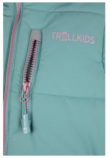 Jacket Trollkids Narvik Vest XT Vest of Synthetic Fiber Turquoise Orchid